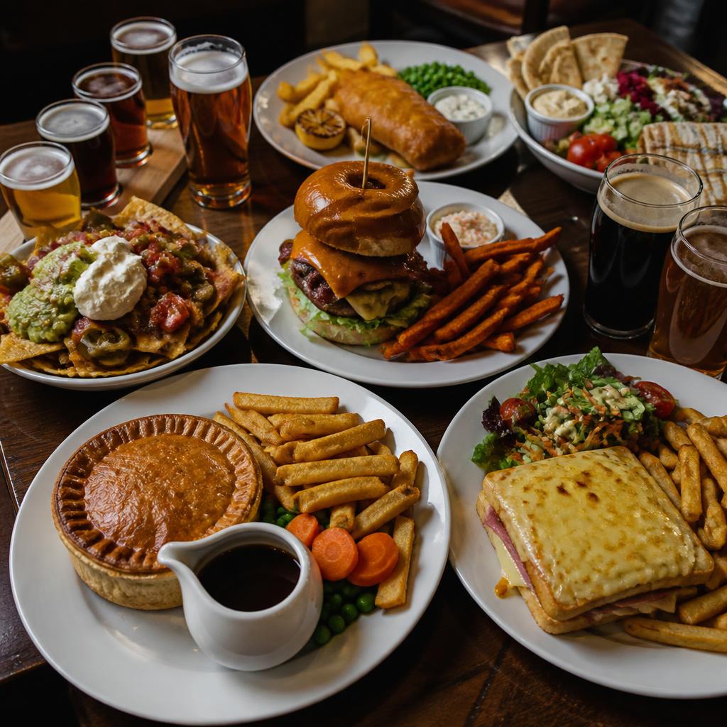 English pub classics, American brewpub style